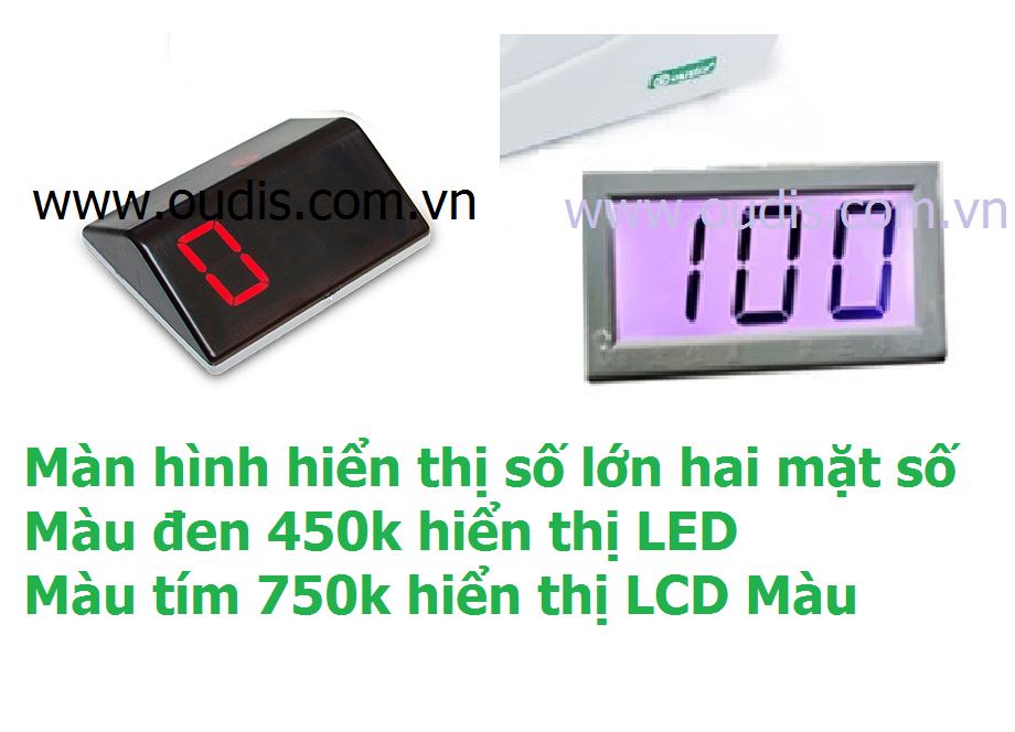 MÀN HÌNH HIỂN THỊ SỐ MÁY ĐẾM TIỀN